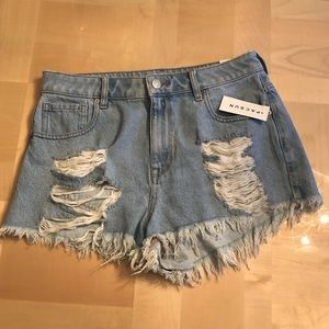 Pacsun denim high rise jean shorts